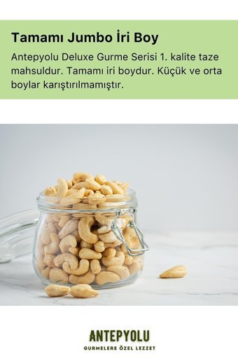 Antepyolu Glutensiz Çiğ Kaju 600 gr