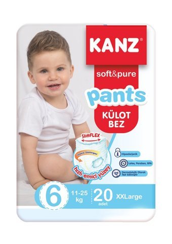 Kanz 6 Numara Külot Bebek Bezi 20'li