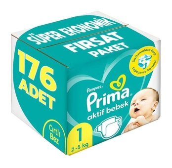 Prima 1 Numara Bantlı Bebek Bezi 176'lı