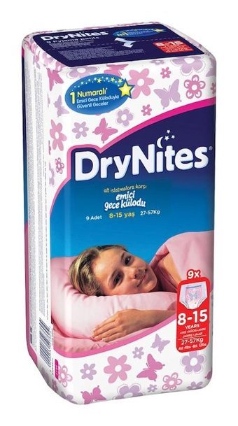 Huggies Dry Nites 4+ Numara Külot Bebek Bezi 9'lu