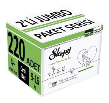 Sleepy Natural 4 Numara Bantlı Bebek Bezi 5x44'lü