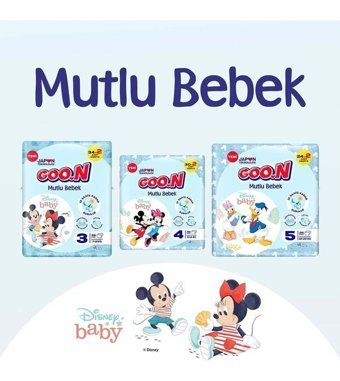 Goon Mutlu Bebek 3 Numara Külot Bebek Bezi 200'lü
