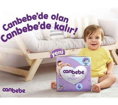 Canbebe 1 Numara Bantlı Bebek Bezi 40'lı