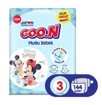 Goon Mutlu Bebek 3 Numara Bantlı Bebek Bezi 4x36'lı
