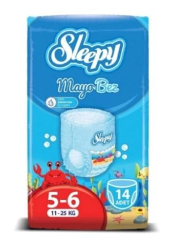 Sleepy 5 - 6 Numara Külot Bebek Bezi 14'lü