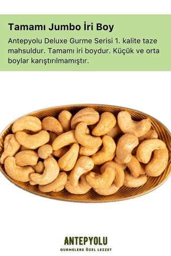 Antepyolu Tuzlu Kavrulmuş Kaju 500 gr