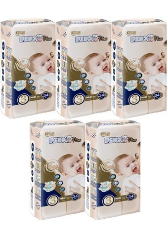 Pedo 3 Numara Bantlı Bebek Bezi 5x34'lü