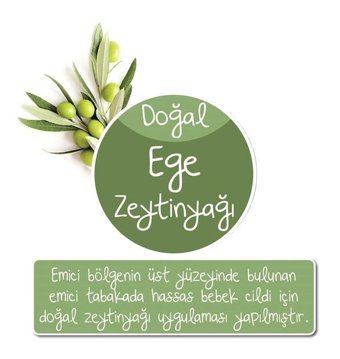 Baby Turco Doğadan 1 Numara Bantlı Bebek Bezi 56'lı