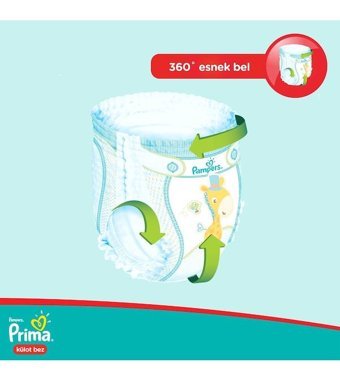 Prima 4 Numara Külot Bebek Bezi 4x46'lı