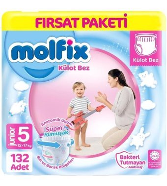 Molfix 5 Numara Külot Bebek Bezi 3x44'lü