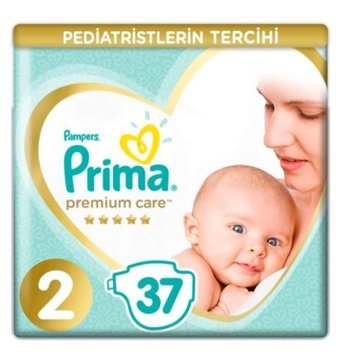 Prima Premium Care 2 Numara Bantlı Bebek Bezi 37'li