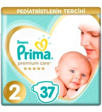 Prima Premium Care 2 Numara Bantlı Bebek Bezi 37'li