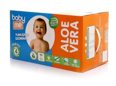 Baby Me 4 Numara Bantlı Bebek Bezi 100'lü