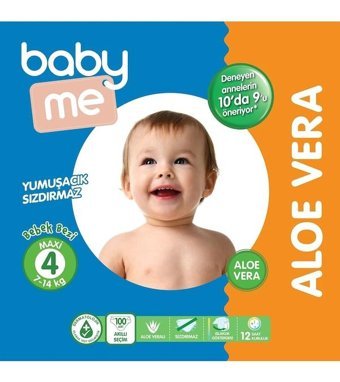 Baby Me 4 Numara Bantlı Bebek Bezi 100'lü