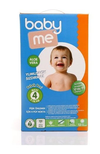 Baby Me 4 Numara Bantlı Bebek Bezi 100'lü
