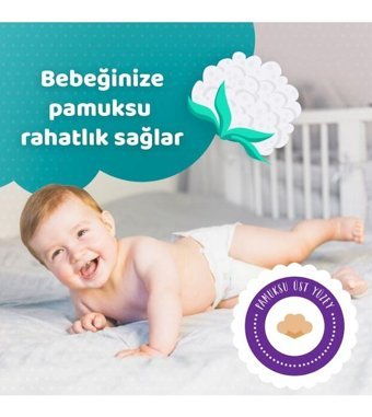 Elbebek Elite 3 Numara Bantlı Bebek Bezi 108'li