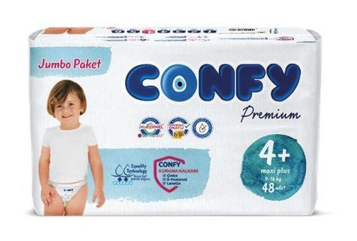 Confy Premium 4 Numara Bantlı Bebek Bezi 48'li