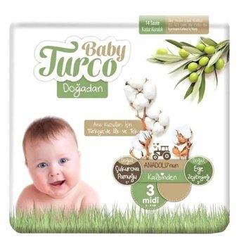 Baby Turco 3 Numara Bantlı Bebek Bezi 56'lı
