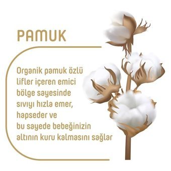 Pure Baby Organik 4 Numara Organik Bantlı Bebek Bezi 208'li