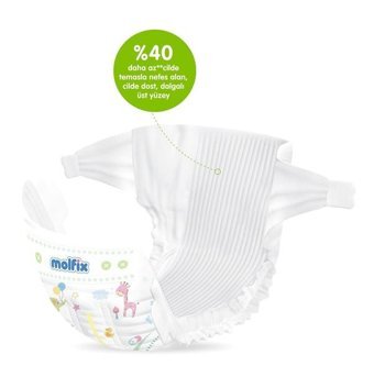 Molfix Pure Soft 3 Numara Bantlı Bebek Bezi 128'li