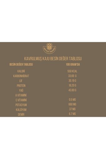 Antep Pazarı Kavrulmuş Kaju 100 gr
