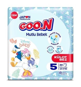 Goon Mutlu Bebek 5 Numara Külot Bebek Bezi 24'lü