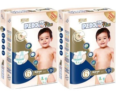 Pedo 6 Numara Bantlı Bebek Bezi 40'lı
