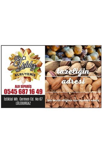 Yıldız Kuruyemiş Tatlı Cafe Kavrulmuş Kaju 1 kg
