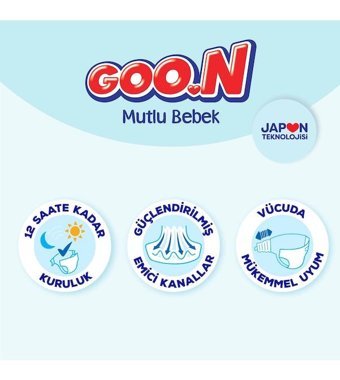 Goon Mutlu Bebek 5 Numara Bantlı Bebek Bezi 200'lü