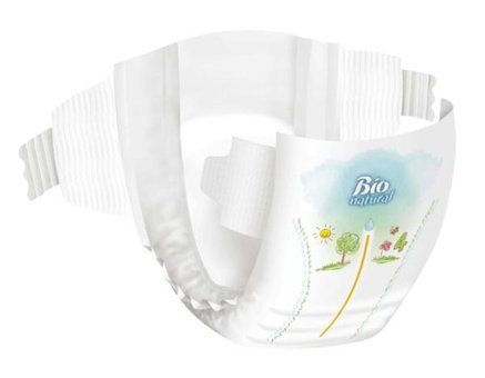 Sleepy Bio Natural 3 Numara Bantlı Bebek Bezi 168'li