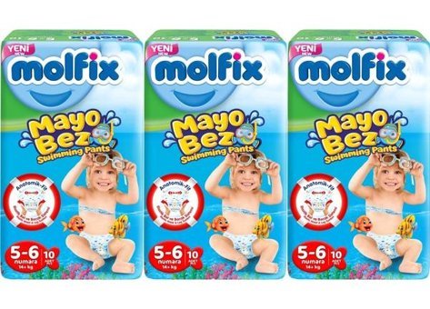 Molfix 5 - 6 Numara Mayo Bebek Bezi 3x10'lu