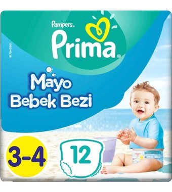 Prima Pampers 3 - 4 Numara Mayo Bebek Bezi 12'li