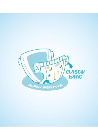 Mooncare 1 Numara Bantlı Bebek Bezi 80'li
