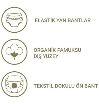 Pedo 3 Numara Bantlı Bebek Bezi 4x34'lü