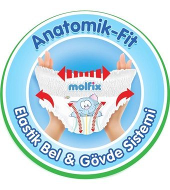 Molfix 5 Numara Külot Bebek Bezi 60'lı