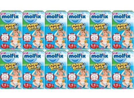 Molfix 5 - 6 Numara Mayo Bebek Bezi 10x12'li