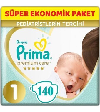 Prima Premium Care 1 Numara Bantlı Bebek Bezi 40'lı