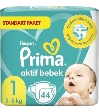 Prima 1 Numara Bantlı Bebek Bezi 88'li
