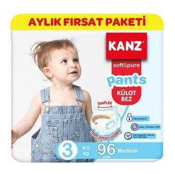 Kanz 3 Numara Külot Bebek Bezi 96'lı