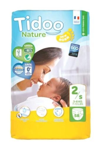 Tidoo Nature 6 Numara Organik Bantlı Bebek Bezi 58'li