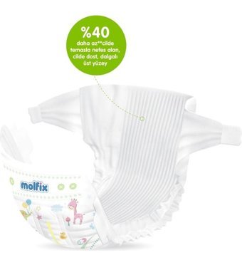 Molfix Pure Soft 6 Numara Bantlı Bebek Bezi 3x54'lü