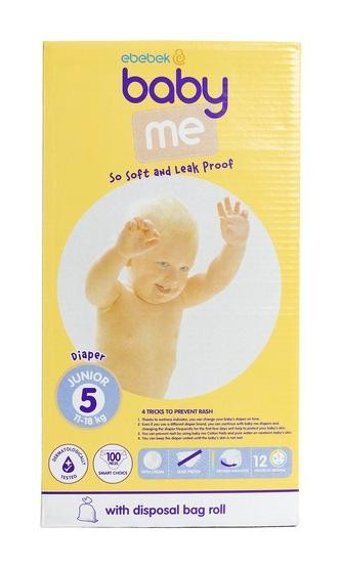 Baby Me 5 Numara Bantlı Bebek Bezi 100'lü