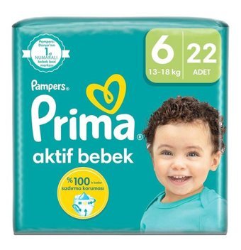 Prima 6 Numara Bantlı Bebek Bezi 22'li