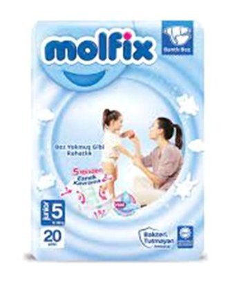 Molfix 5 Numara Bantlı Bebek Bezi 20'li