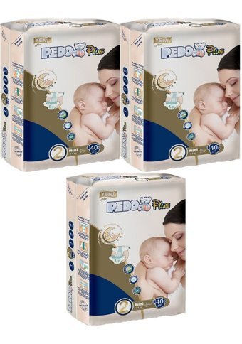 Pedo 2 Numara Bantlı Bebek Bezi 3x40'lı