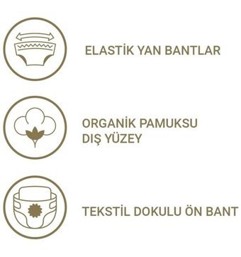 Pedo 2 Numara Bantlı Bebek Bezi 3x40'lı