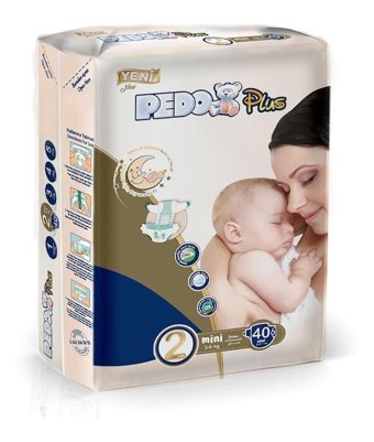 Pedo 2 Numara Bantlı Bebek Bezi 3x40'lı