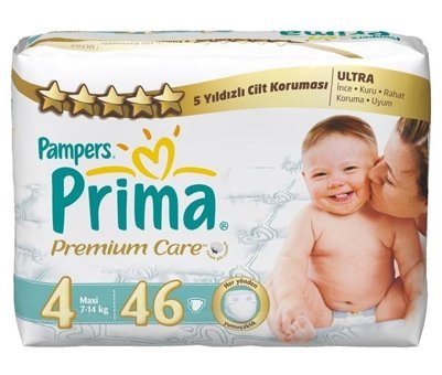 Prima Premium Care 4 Numara Bantlı Bebek Bezi 40'lı