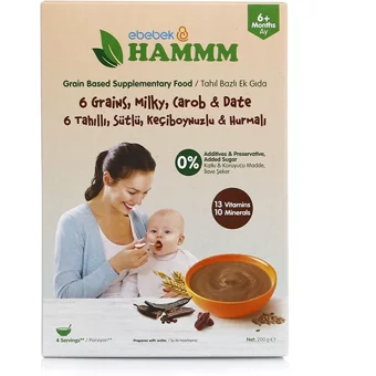 Hammm Tahıllı Hurmalı Keçiboynuzlu Kaşık Maması 200 gr