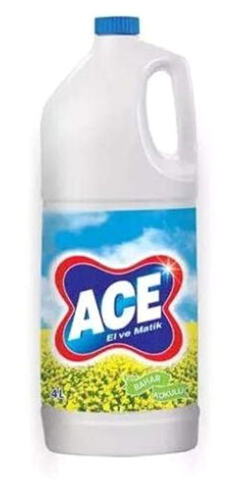 Ace El ve Matik Bahar Çamaşır Suyu 4 lt